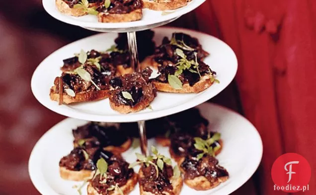 Bakłażan Caponata Crostini