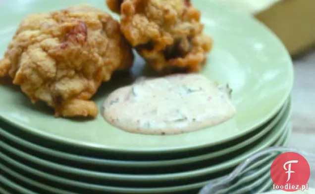 Raki-bakłażany Beignets z sosem Remoulade