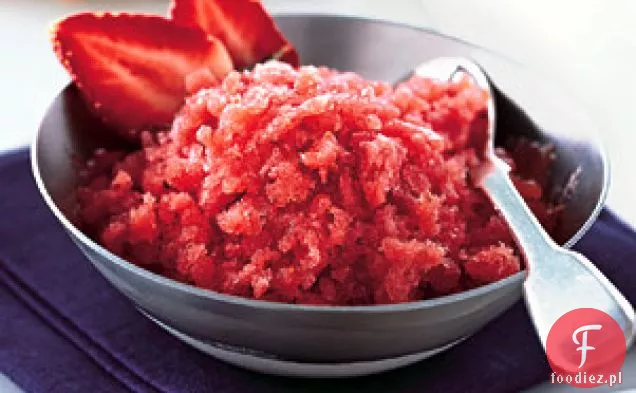 Świeża Granita Truskawkowa