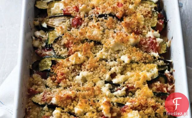 Zapiekanka z bakłażana, cukinii i pomidorów