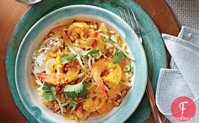 Curry krewetki z orzeszkami ziemnymi