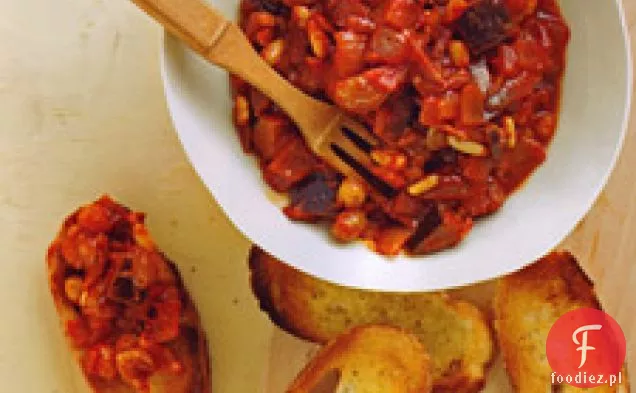 Bakłażan Caponata Crostini