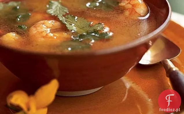 Kwaśno-Pikantna zupa z krewetek
