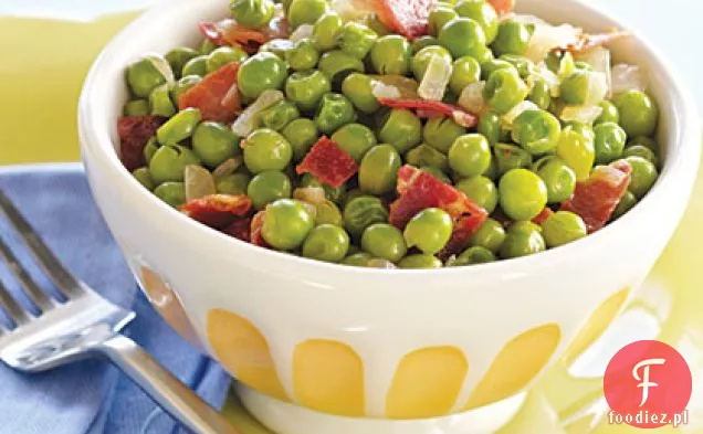 Groszek wiosenny z pancettą