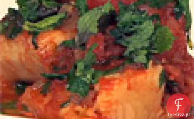 Dorsz solony z pomidorami i kaparami (Baccalà alla Vesuviana)