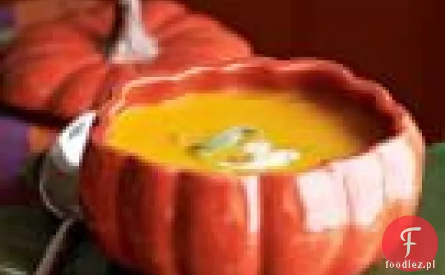 Zupa Dyniowa Pieczona Z Kremem Z Cydru