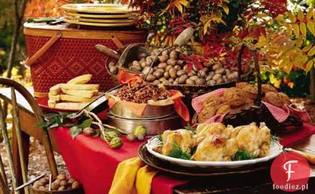 Kury kornwalijskie z pikantnym nadzieniem Orzechowo-kukurydzianym