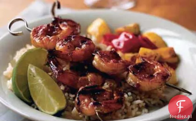 Pikantne Owoce Marakui-Glazurowane Krewetki