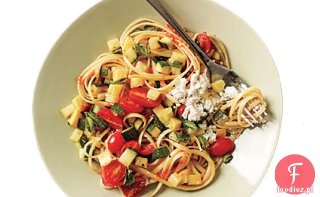 Linguine z szybką cytrynową ricottą