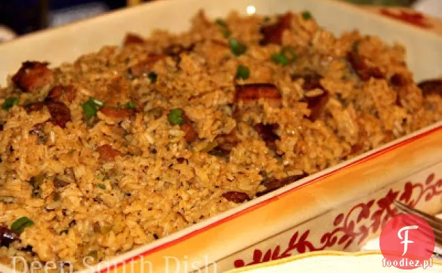 Wieprzowina i kiełbasa Jambalaya