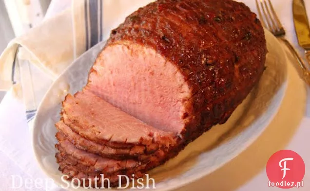 Slow Cooker Pepper Jelly Glazed Ham