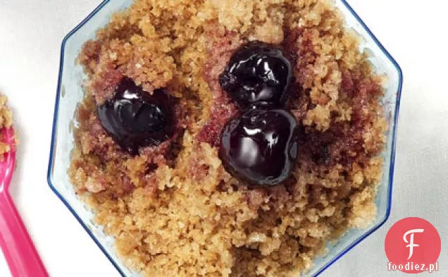 Pieczone wiśnie z kakao-Mocha Granita