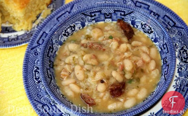Cajun biała fasola z ryżem