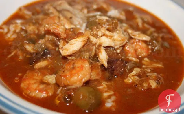 Owoce morza i Okra Gumbo