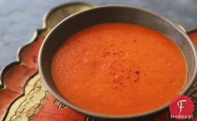 Pieczona Zupa Ziemniaczana Z Czerwonej Papryki