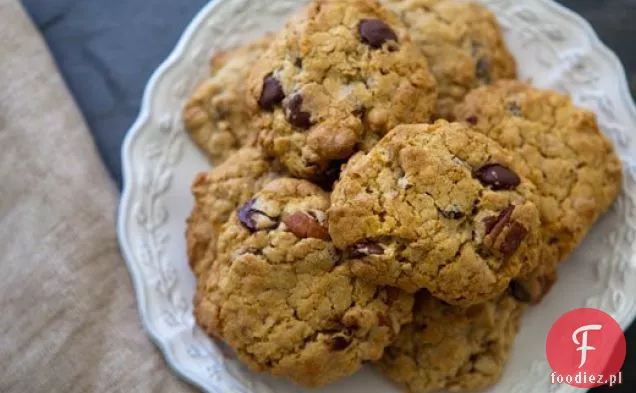 Płatki Owsiane Rodzynki Chocolate Chip Orange Pecan Cookies