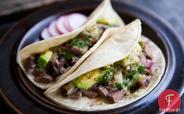 Wołowe Tacos de Lengua (wołowe Tacos z językiem)