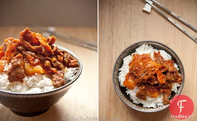 Stir-fry z wołowiną i Kimchi