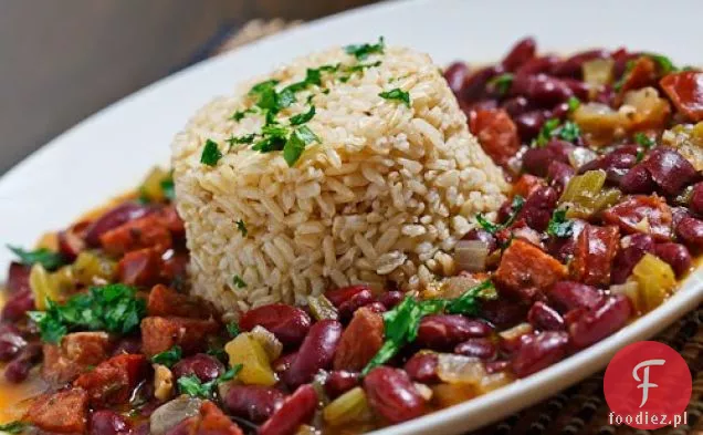 Cajun czerwona fasola i ryż