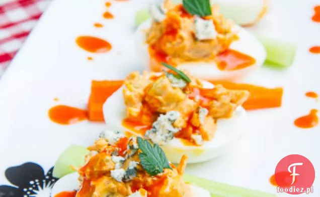 Buffalo Chicken Deviled Eggs