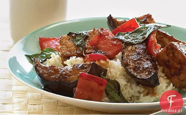 Smażony bakłażan i Tofu