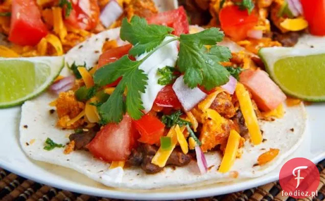 Chorizo Jajecznica Śniadanie Tacos