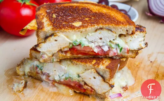 Kurczak Gyro Grillowany ser (aka Gyro Melt)