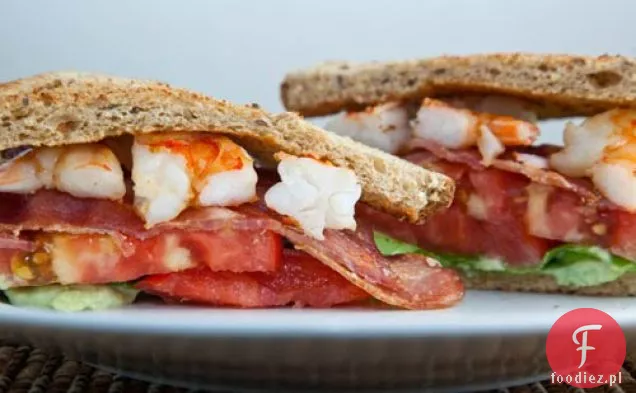 BLAST (boczek, sałata, awokado, krewetki i pomidory) Sandwich