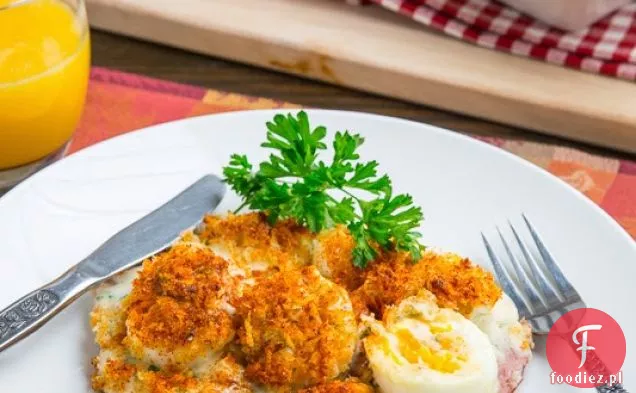 Szynka i jajka Au Gratin