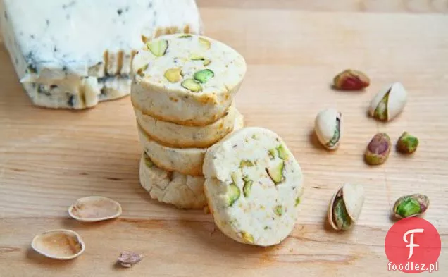 Kruche ciasto z gorgonzolą i pistacjami