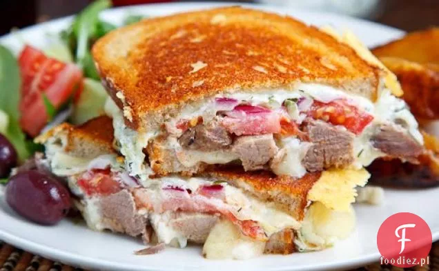 Gyro Grillowana kanapka z serem (aka Gyro Melt)