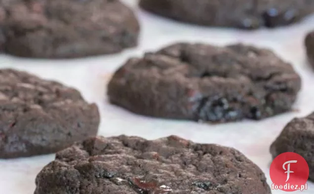 Double Chocolate Junior Mint and Chip Cookies