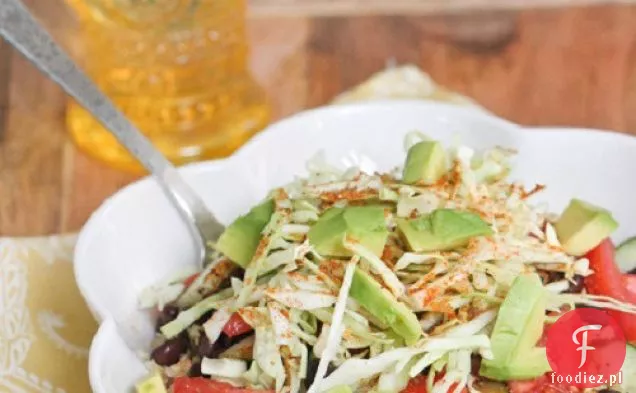 Quinoa i brązowy ryż czarna fasola Fiesta miska
