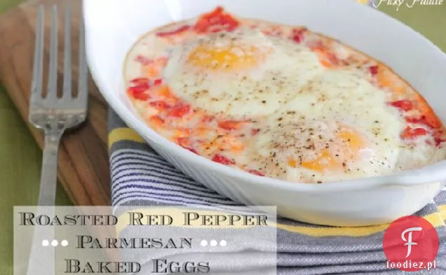 Pieczona Papryka Parmezan Pieczone Jajka