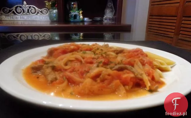 Bezmleczna wołowina Stroganoff z mlekiem migdałowym