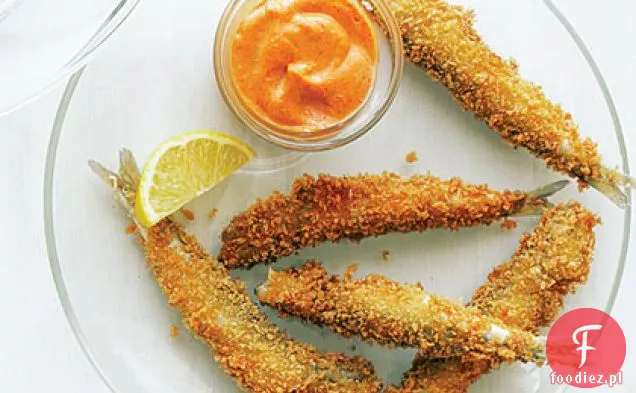 Frytki anchois z wędzoną papryką Aioli