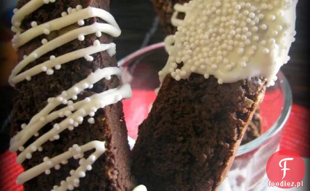 Chocoholic Mint Truffle Kissed Biscotti