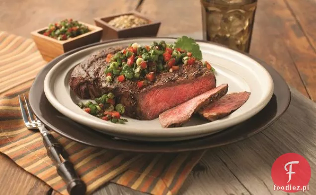 Grillowany stek Ribeye z salsą Chimichurri