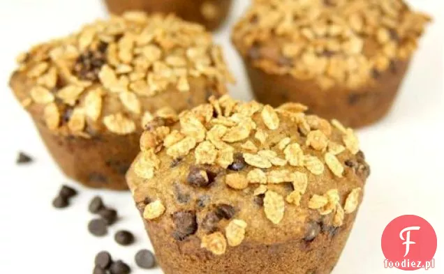Muffinki bananowo-czekoladowe z chrupką granolą