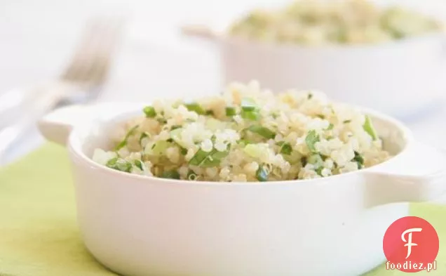 Quinoa ze słodkimi warzywami i masłem migdałowym
