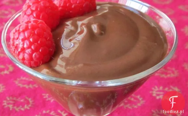 Budyń czekoladowy bezmleczny z naparem malinowym