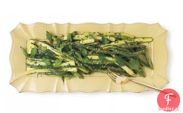 Fasolka Szparagowa I Cukinia Z Sosem Verte