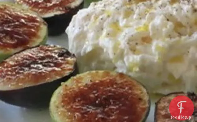 Figa Brulee z serem Burrata