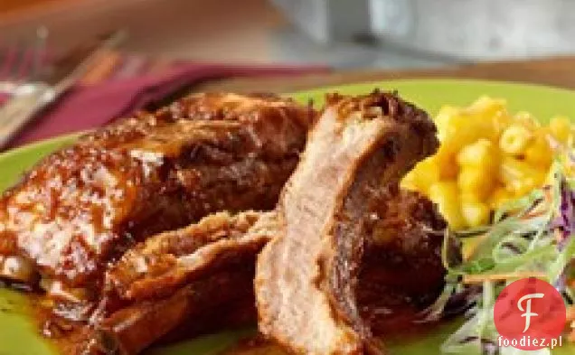 Wolno gotowane słodkie i pikantne żeberka Dla Dzieci