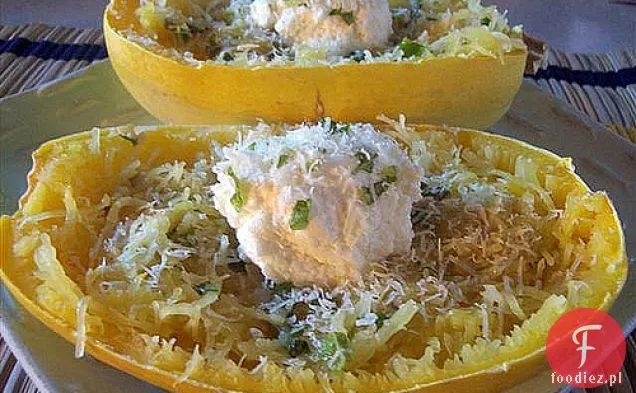Spaghetti Squash Z Sosem Cytrynowo-Czosnkowym I Ricottą