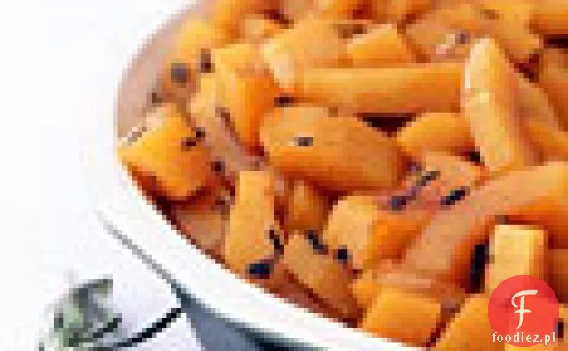 Delicata Squash z rozmarynem, szałwią i glazurą z cydru