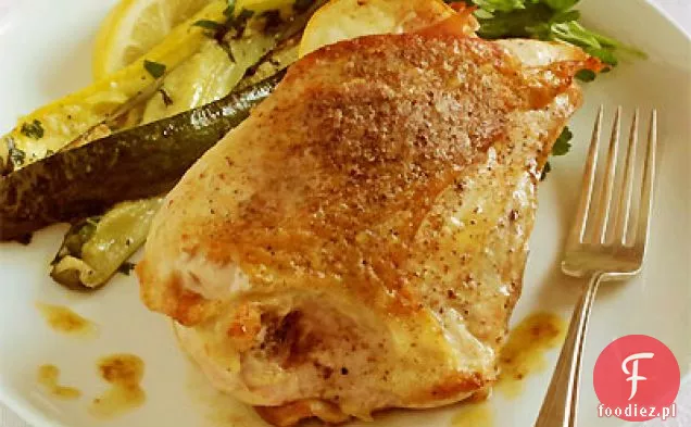 Pieczona pierś z kurczaka z Prosciutto, cytryną i gałką muszkatołową