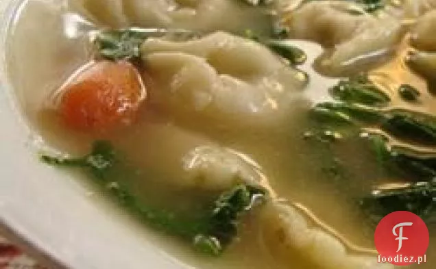 Zupa Tortellini Ze Szpinakiem