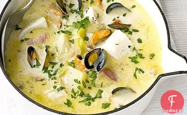 Zupa Z Małży, Dorsza I Kopru Włoskiego