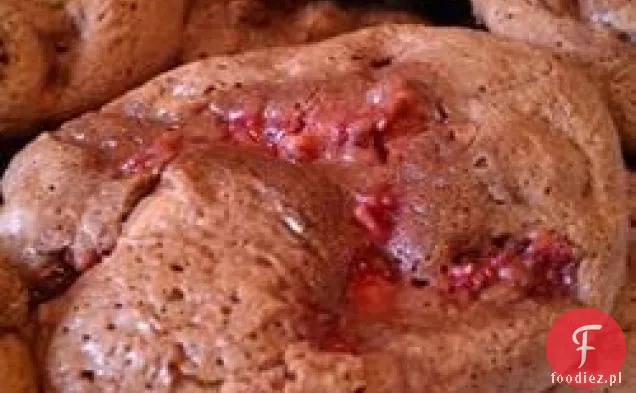 Podwójne Czekoladowe Ciasteczka Truskawkowe